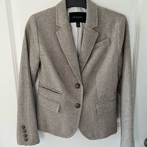 Banana Republic Tan Herringbone Blazer - size 00P